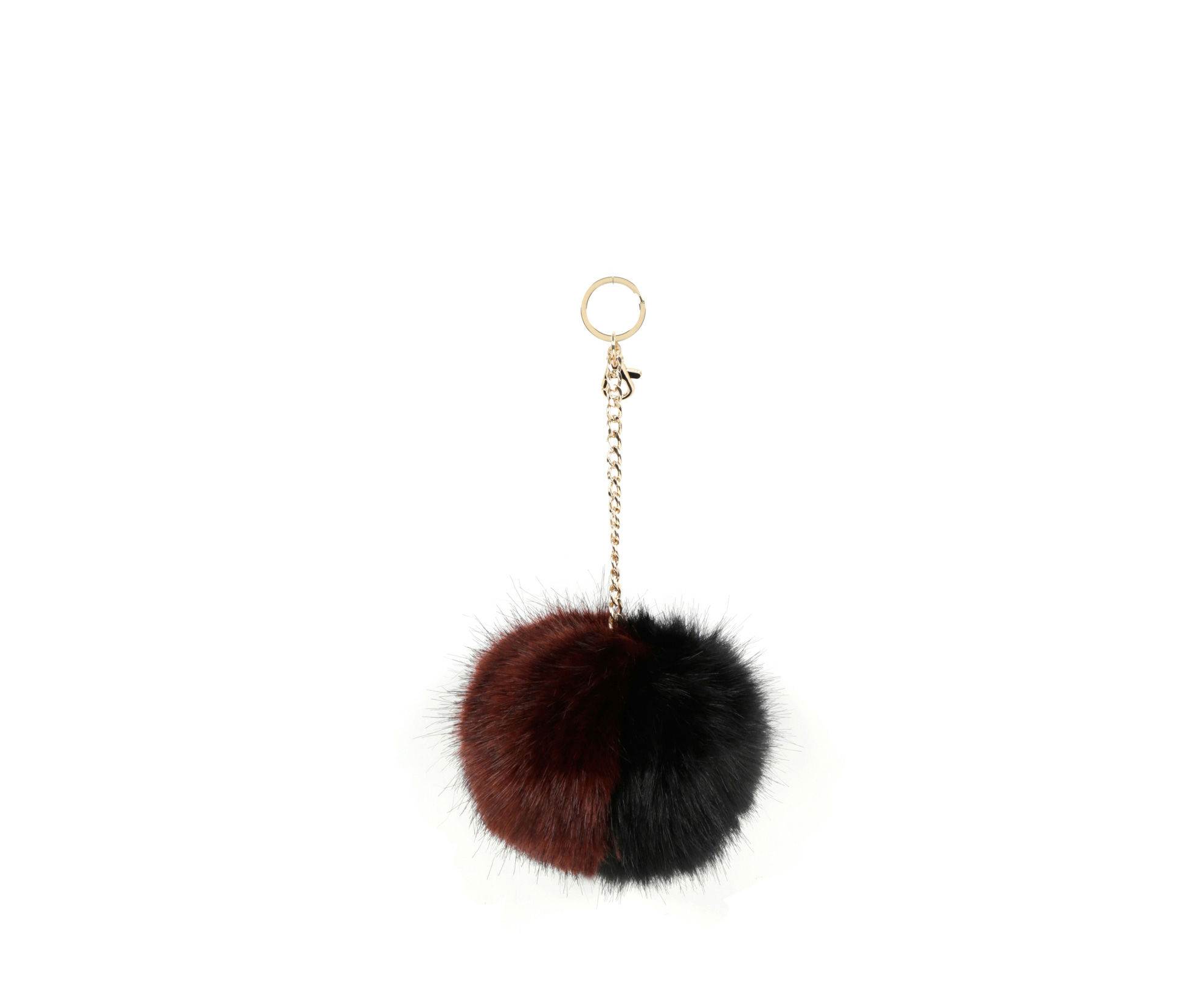 CONTRAST POM POM KEYRING